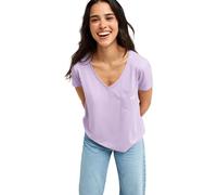 Women's V-Neck T-Shirt with Back Print Roxy Laguna Green Violet 2XS