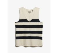 Women's V-neck tank top Superdry Studios Blanc 2XS
