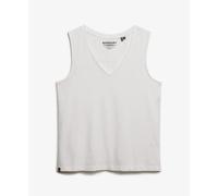 Women's V-neck tank top Superdry Studios Blanc 2XS