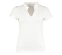 Womens V-Neck Top Shirt Work Wear T-Shirt Corporate Uniform Stand-up Collar Tee
