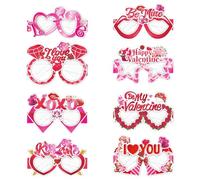 Womens Valentines Sunglasses - Exquisite Heart Glasses, Lightweight Party Favor Accessory, Romantic Gift for Family Friends Colleagues | Valentines Day Birthday Holiday Celebration Outdoor Event Fun