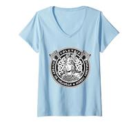 Womens Valkyrie Victory Or Valhalla Nordic Heritage V-Neck T-Shirt