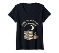 Womens Vampire Fiction Bookish Romantic Fang Reader Literary Dark V-Neck T-Shirt