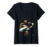 Women's Van Morrison Moondance Singer Live Newcastle 1995 V-Neck T-Shirt