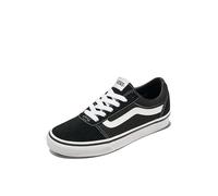 Vans Womens Ward Suede Canvas Trainers Black/White 4.5