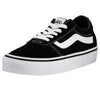 Vans Womens Ward Suede Canvas Trainers Black/White 6.5