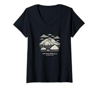 Women's Vatnajökull National Park Iceland V-Neck T-Shirt