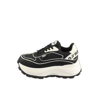 Women's vegan nappa and nylon trainers Buffalo Manhatten One Noir 41