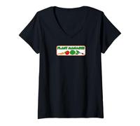 Womens Vegetable Gardener Plant Manager Funny Garden Pun V-Neck T-Shirt