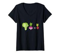 Womens Vegetarians. Let's Turn on The Beat Vegan V-Neck T-Shirt