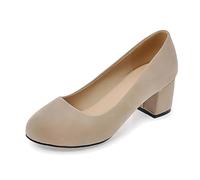 Women's Velour Dirndl Shoes with Straps, Elegant Dance Shoes for Wedding Party - High Quality with Medium Heel in Velour Look for Festive Occasions Without Colour Specification, beige, 1 UK