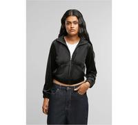 Women's velour tracksuit jacket Urban Classics Noir 3XL