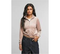 Women's velour tracksuit jacket Urban Classics Rose 4XL