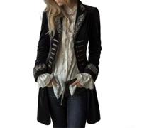 Women's Velvet for Blazer for Slim Fit Mid-Length Lapel Coat | for slim for fit design, lapel collar, mid-length , solid color, elegant style for women