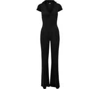 Urban Classics Women's Velvet Jumpsuit T-Shirt Black XL