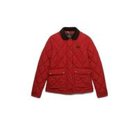Women's velvet-trimmed puffer jacket Superdry Rouge M