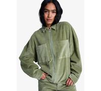 Women's Velvet Zip-Up Jacket Roxy Chilled Out Washed Cord Vert S