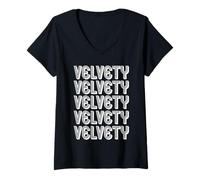 Womens Velvety V-Neck T-Shirt
