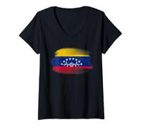 Womens Venezuela - La Vinotinto Team Soccer Design for Venezuelans V-Neck T-Shirt