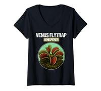 Womens Venus Flytraps Venus Flytrap V-Neck T-Shirt