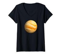 Women's Venus Volcanic Planet Astronomy Science Space Lover Design V-Neck T-Shirt