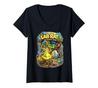 Women's Verified Lab Rat - Just One More Drop! - Funny Science V-Neck T-Shirt