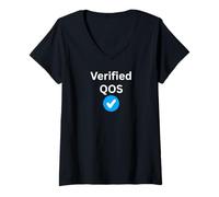 Womens Verified QOS - Sexy Gifts Queen of Spades V-Neck T-Shirt