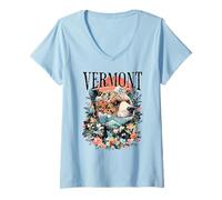 Womens Vermont V-Neck T-Shirt