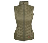 JACK PYKE Shires Women's Gilet - Lightweight Fitted Ladies Vest with Stretch Panels and Zipped Pockets for Outdoor Activity and Everyday Wear - Green, M