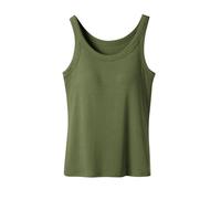 Women's Vest with Built in Bra UK Clearance,Ladies 2 in 1 Padded Wirefree Support Camisole Bras,Gym Running Fitness Yoga Sports Vests,Summer Bottom Underwear Pajama Tank Tops S-XXL Today's Deals