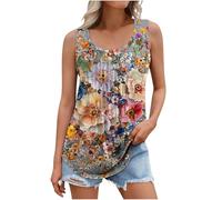 Women's Vests Summer Tops Plain Sleeveless Bouses Long Vest Tank Tops Scoop Neck Undershirt Loose Fit Shirts Basia Camisole Valueweight T Shirts Ladies Pleated Cami