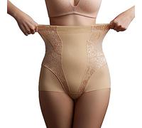 Women's Vests Tummy Trimmer Women's Sexy Bodysuit Women's Solid Color Paclitaxel High Waist Belly Pants Women's Plastic Hip Lifting Waist Women's Powerful Body Pants Tops for Women (Beige, M)