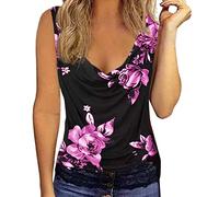 Women's Vests Women's Yoga Gym Workout Top Loose Fit, Quick Dry Sports Top Running Sports T-Shirt, Baggy Yoga Top T-Shirts for Women Womens Vest Tops Size 14 UK Basic (Purple, M)