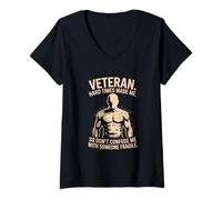 Women's Veteran Hard Times Made Me So Dont Confuse Me V-Neck T-Shirt