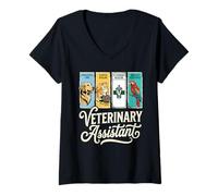 Women's Veterinary Assistant Life for Men Women Vet Assistant V-Neck T-Shirt