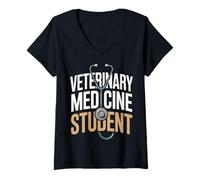 Women's Veterinary Medicine Student Vet School V-Neck T-Shirt