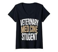 Women's Veterinary Medicine Student Vet School V-Neck T-Shirt