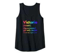 Womens Victoria Like A Normal Girl Only Cooler Queen First Name Tank Top