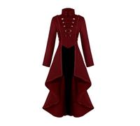 Women's Victorian Coat, Vintage Renaissance Jacket, Victorian Swallow Tail Long Trench Jacket, Gothic Tailcoat Uniform, Victorian Coat Wedding Uniform for Party