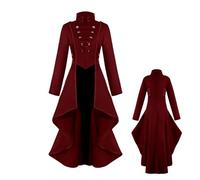 Women's Victorian Dress Coat, Gothic Victorian Dress Coat | Victorian Swallow Tail Long Trench Jacket - Renaissance Steampunk, Victorian Wedding Uniform, Halloween Costumes Jacket Women Party