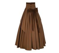 Women's Victorian Vintage Skirt Renaissance Medieval Pirate Peasant Maxi Elastic High Waist Skirts, Z2881bn, 3XL
