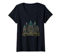 Womens Vienna Church V-Neck T-Shirt