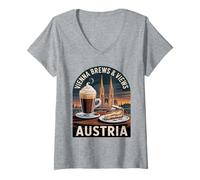 Womens Viennese Coffee Table V-Neck T-Shirt