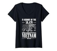 Womens Vietnam Veteran Memorial Day V-Neck T-Shirt