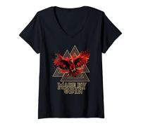 Womens Viking Made by Odin Valhalla culture of the Vikings V-Neck T-Shirt