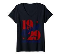 Womens Vintage 1929 Limited Edition 96th B-Day Mens Womens Present V-Neck T-Shirt