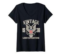 Womens Vintage 1938 Limited Edition 87th Birthday V-Neck T-Shirt