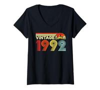Womens Vintage 1992 Classic Year 1992 Birth of Birthday Vintage V-Neck T-Shirt