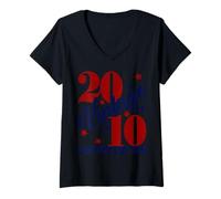 Womens Vintage 2010 Limited Edition 15th B-Day Mens Womens Present V-Neck T-Shirt