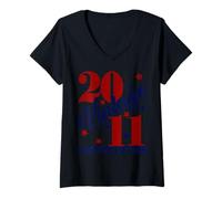 Womens Vintage 2011 Limited Edition 14th B-Day Mens Womens Present V-Neck T-Shirt
